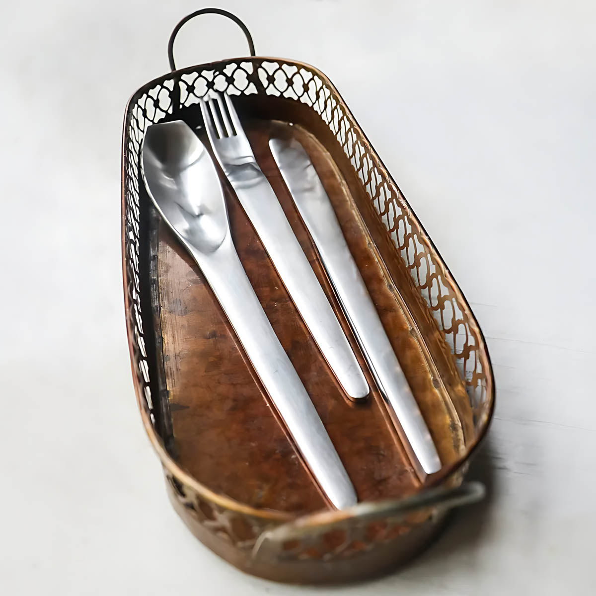 Modern Stainless Steel Cutlery Set – Ergonomic Flatware with Sculptural Design for Elegant Dining 5