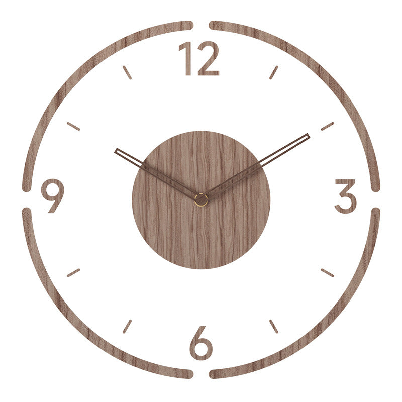 Modern Wall Clock Decor – 14 Inch Silent Solid Wood Design for Elegant Home Aesthetic 2