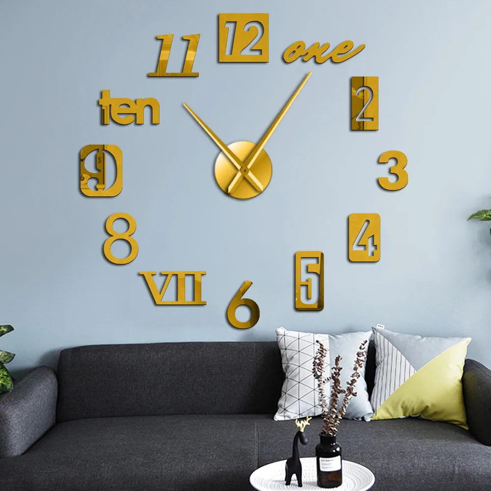 Modern Wall Clock Decor – Original Design Stylish Timepiece for Home and Office, Silent Quartz Mechanism 4