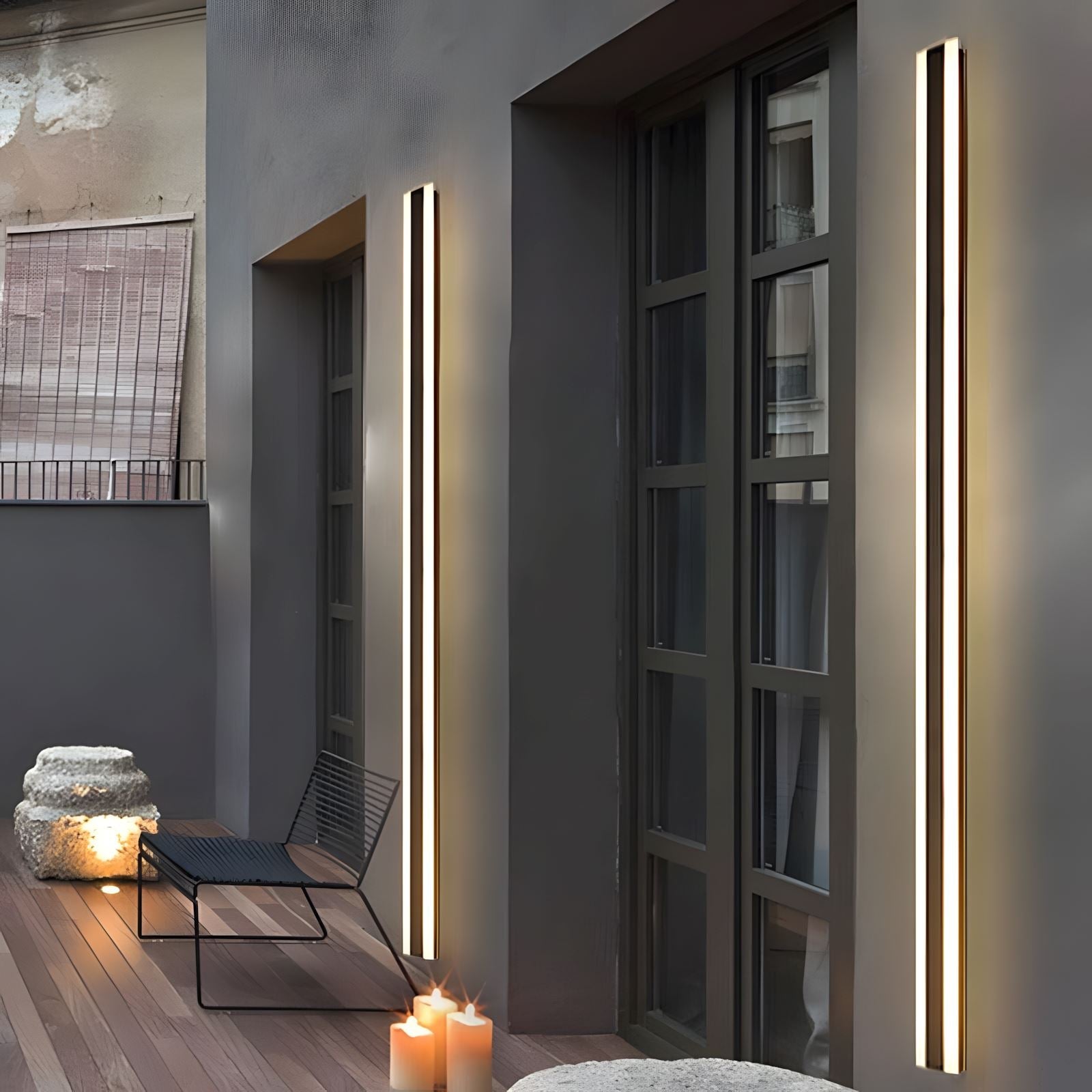 Modern Waterproof Black Outdoor Wall Light – IP65 LED Fixture with Dimmable Options for Patios and Gardens 3