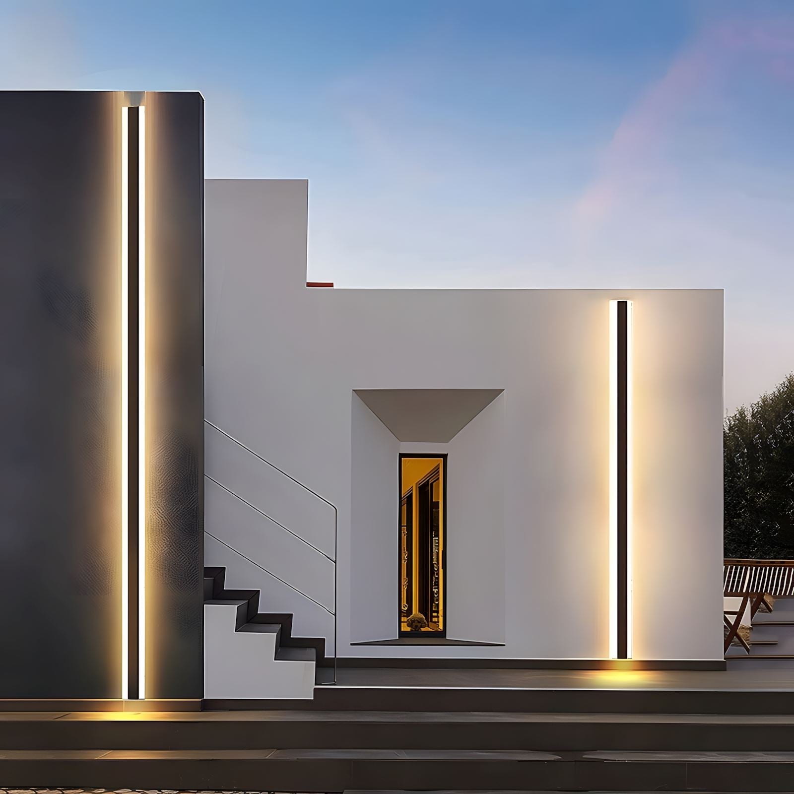 Modern Waterproof Black Outdoor Wall Light – IP65 LED Fixture with Dimmable Options for Patios and Gardens 5