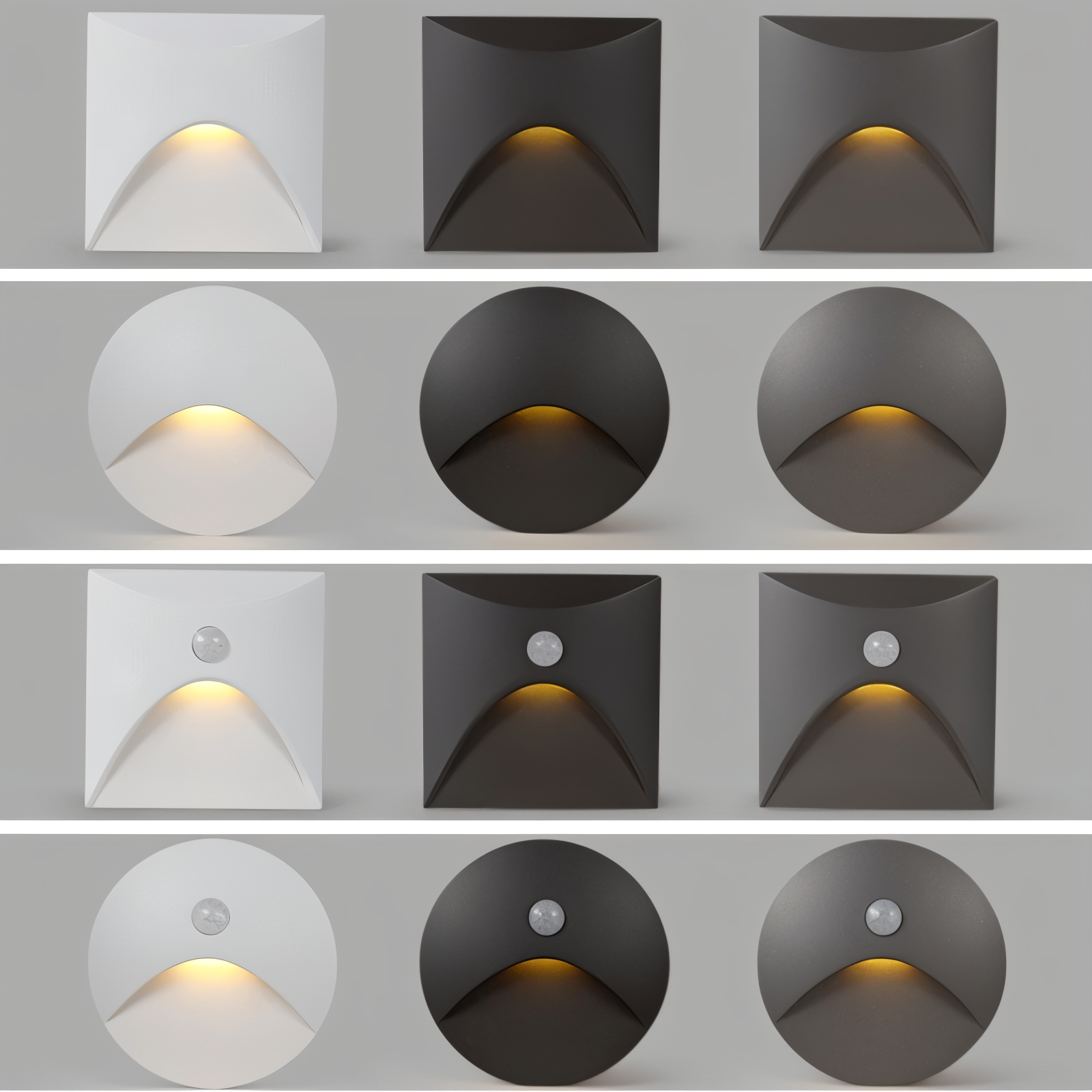 Motion Sensor Weatherproof Dimmable Wall Lamp