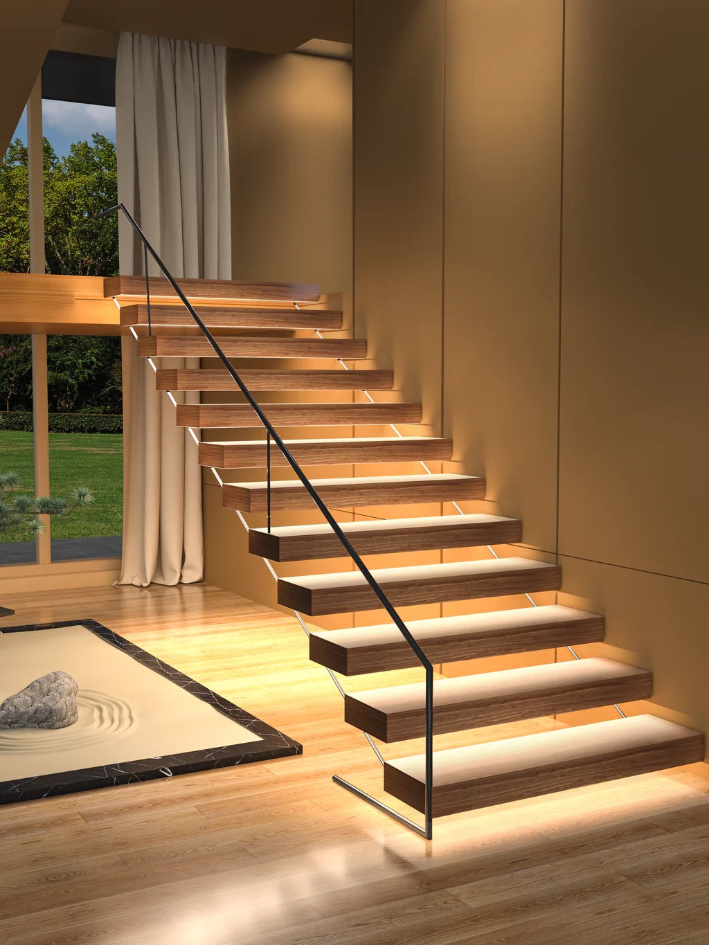 Motion Sensor LED Stair Lights Indoor – Low Voltage 12V-24V, Flexible Installation, High Brightness for Safety and Style 0
