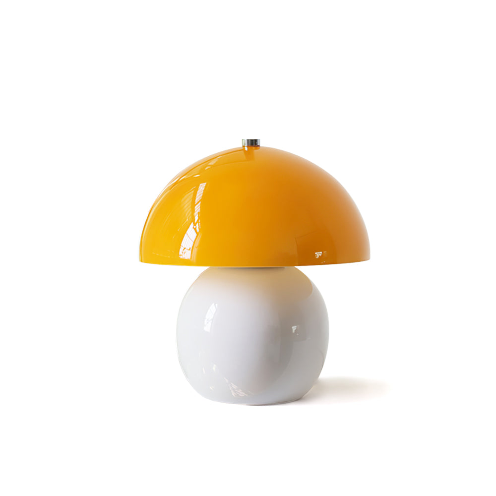 Mushroom-Shaped Ceramic Table Lamp with Built-in Battery β Unique Cordless Bedside Lamp for Home DΓ©cor 1