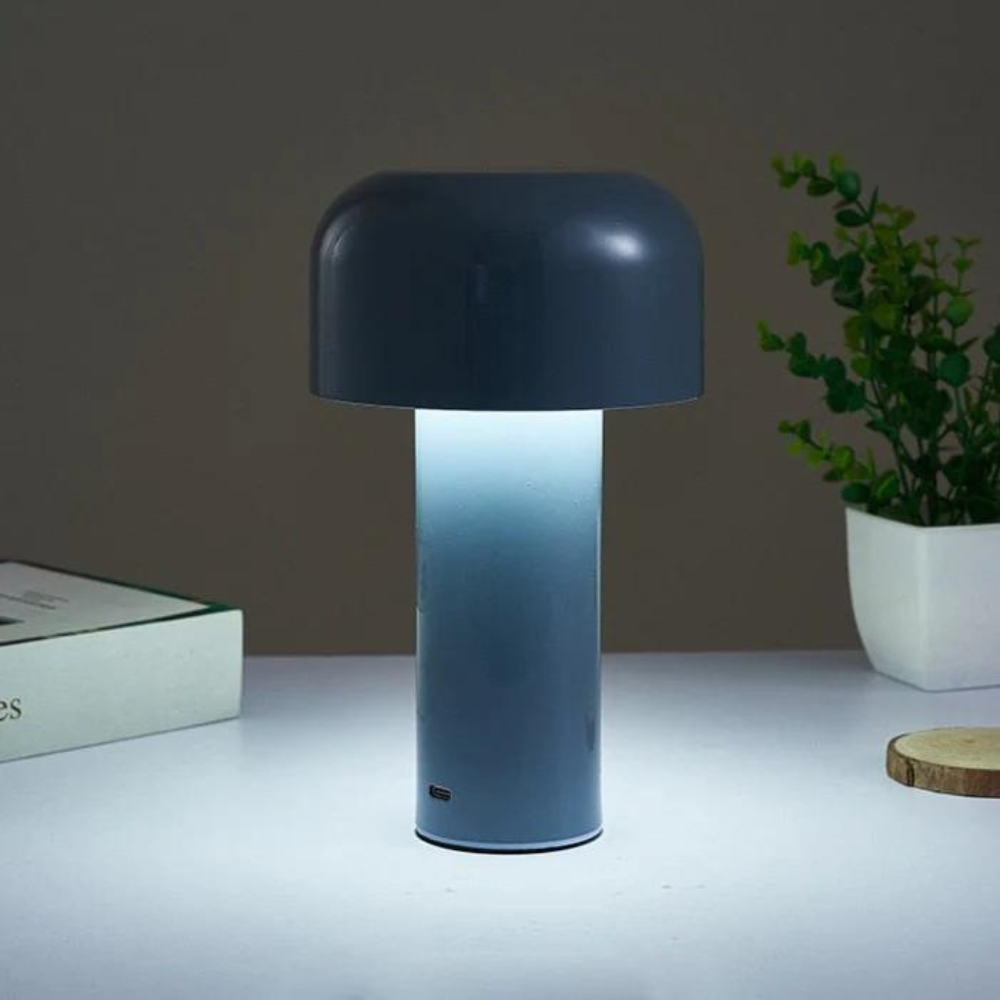 Mushroom Table Lamp – Wireless Rechargeable Battery Operated Bedside Lamp for Desk & Home Decor 1
