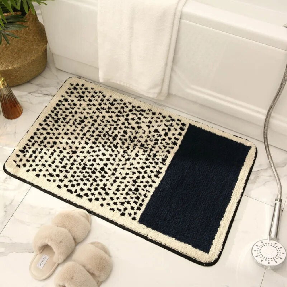 Non-Slip Abstract Bath Mat – Soft Microfiber Bathroom Rug, Machine Washable, Multiple Sizes Available 3