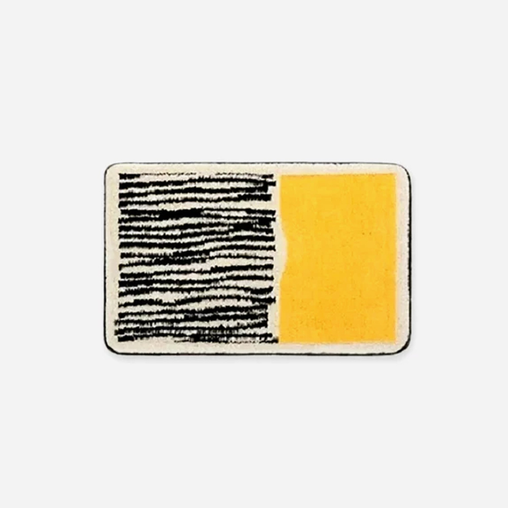 Non-Slip Abstract Bath Mat – Soft Microfiber Bathroom Rug, Machine Washable, Multiple Sizes Available 8