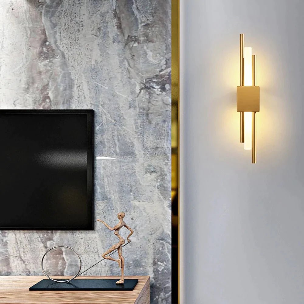 Nordic Wall Lamp Duo – Elegant Warm White Wall Sconce for Modern Spaces, Iron Construction, Easy Installation