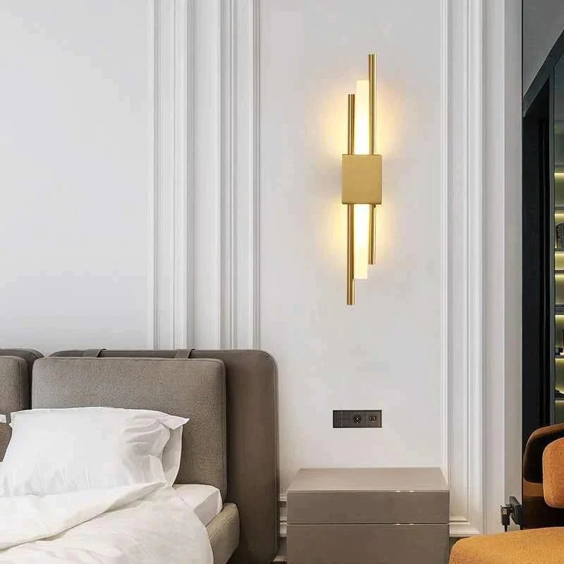Nordic Wall Lamp Duo – Elegant Warm White Wall Sconce for Modern Spaces, Iron Construction, Easy Installation