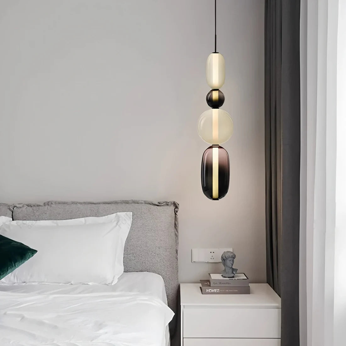 Nordic Candied Glass Pendant Light – Adjustable Kitchen Pendant Lighting for Modern Interiors 5