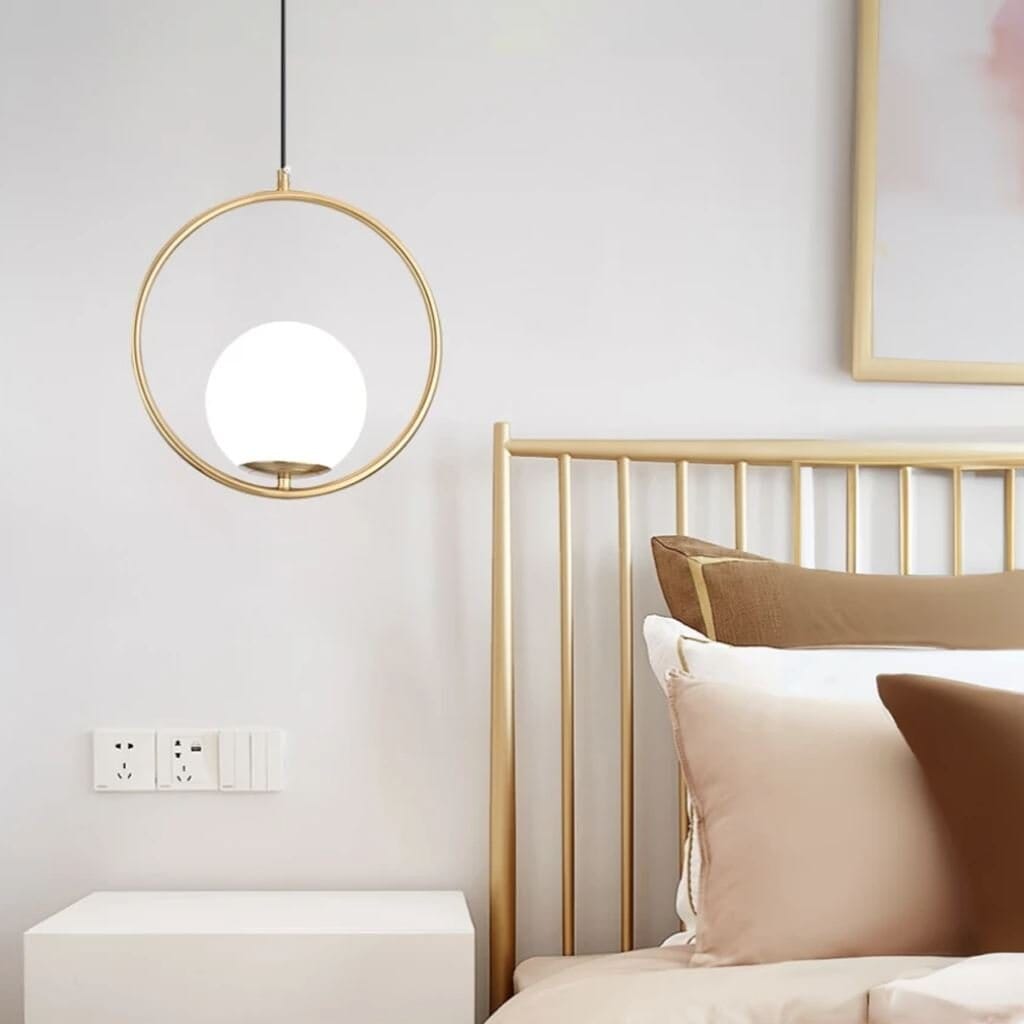 Nordic Style Glass Pendant Light Fixture – Artistic Metal and Glass Design for Kitchen Pendant Lighting 0