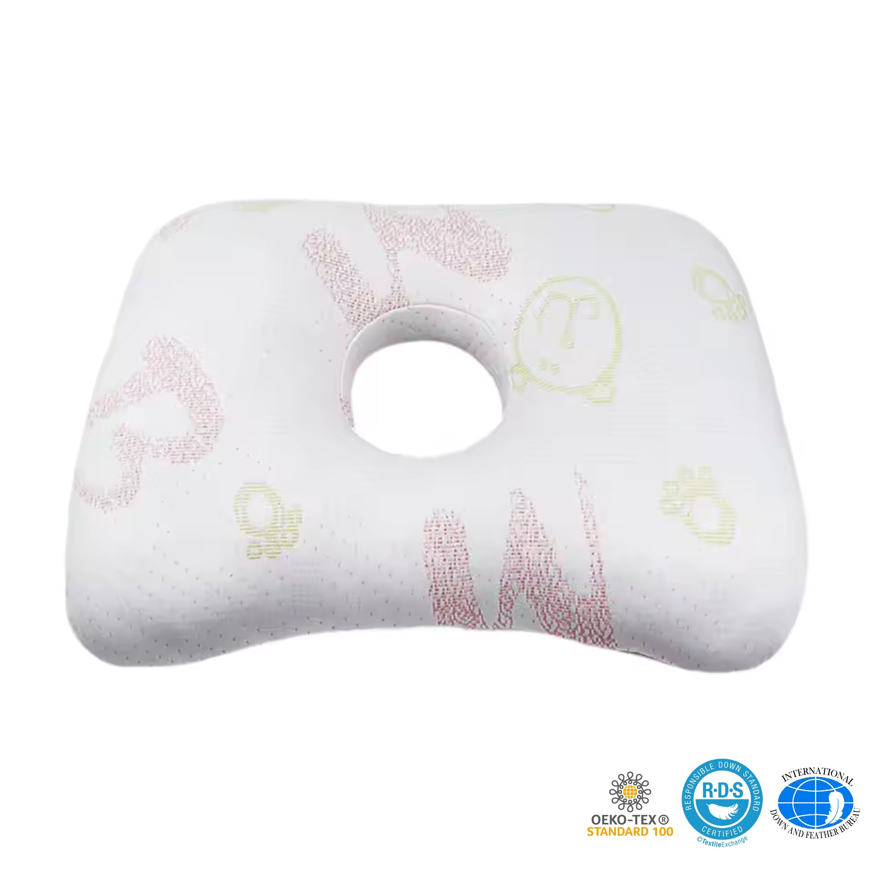O-Shaped Ear Pillow for Side Sleepers – Soft Cotton Design with Unique Ear Hole for Comfort and Pressure Relief 12