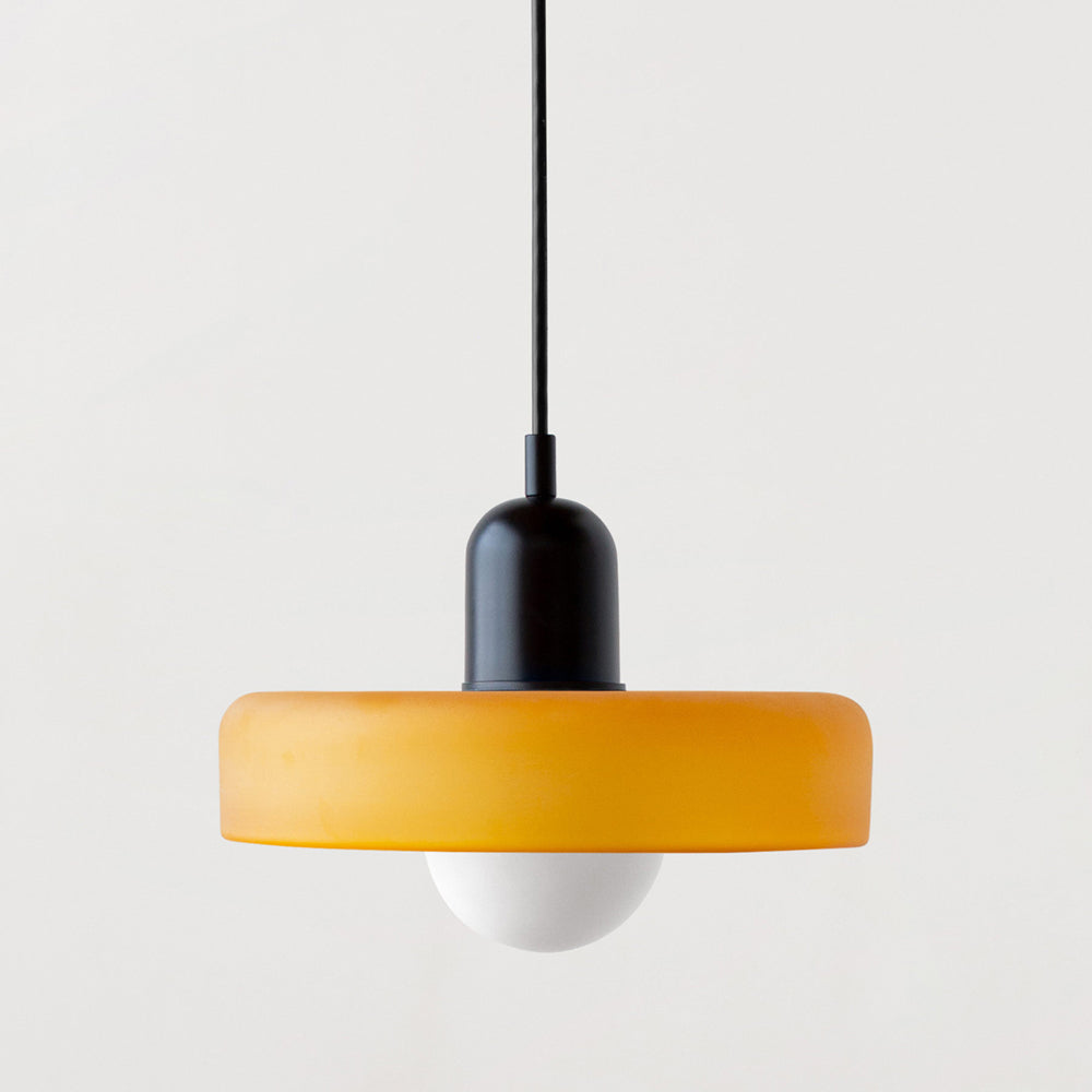 Bauhaus Glass Pendant Light – Colorful Design – Retro Ceiling Lamp