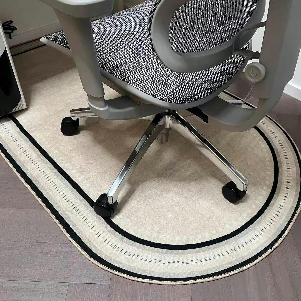 Office Chair Mat β Durable Short Pile Fleece Floor Protector with Non-Slip Backing for Home and Office Use 5