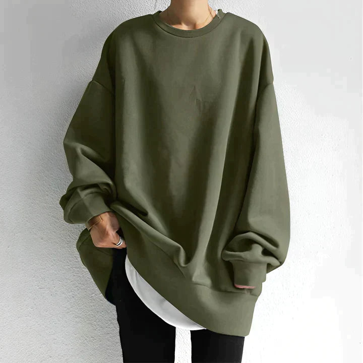 Oversized Warm Sweater for Women - Plus Size Comfortable Layering Knitwear 1