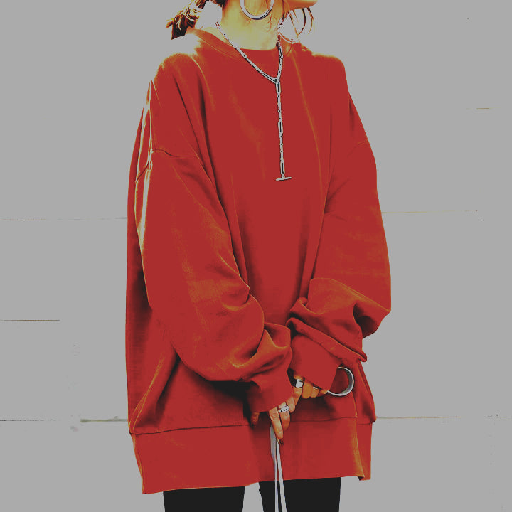 Oversized Warm Sweater for Women - Plus Size Comfortable Layering Knitwear 4