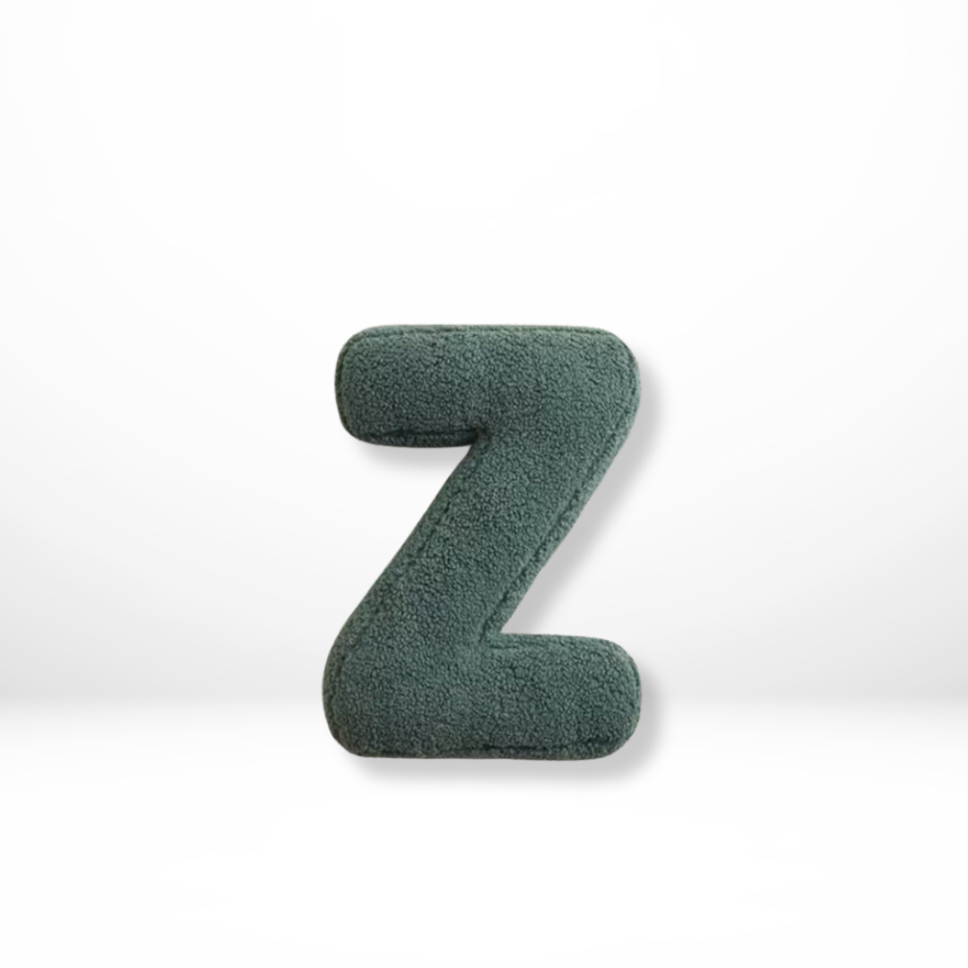 Personalized Velvet Decorative Cushion Cover - Soft Alphabet Pillow for Couch and Home Decor 14
