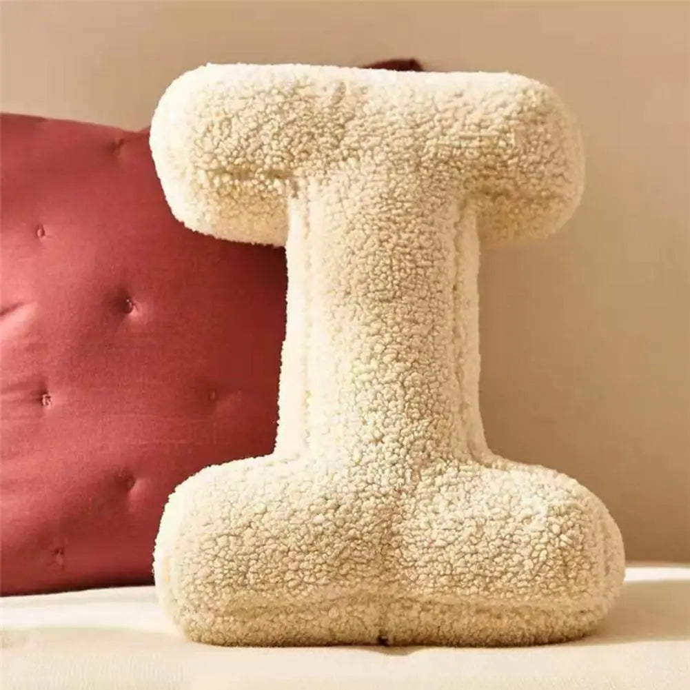 Personalized Velvet Decorative Cushion Cover - Soft Alphabet Pillow for Couch and Home Decor 4