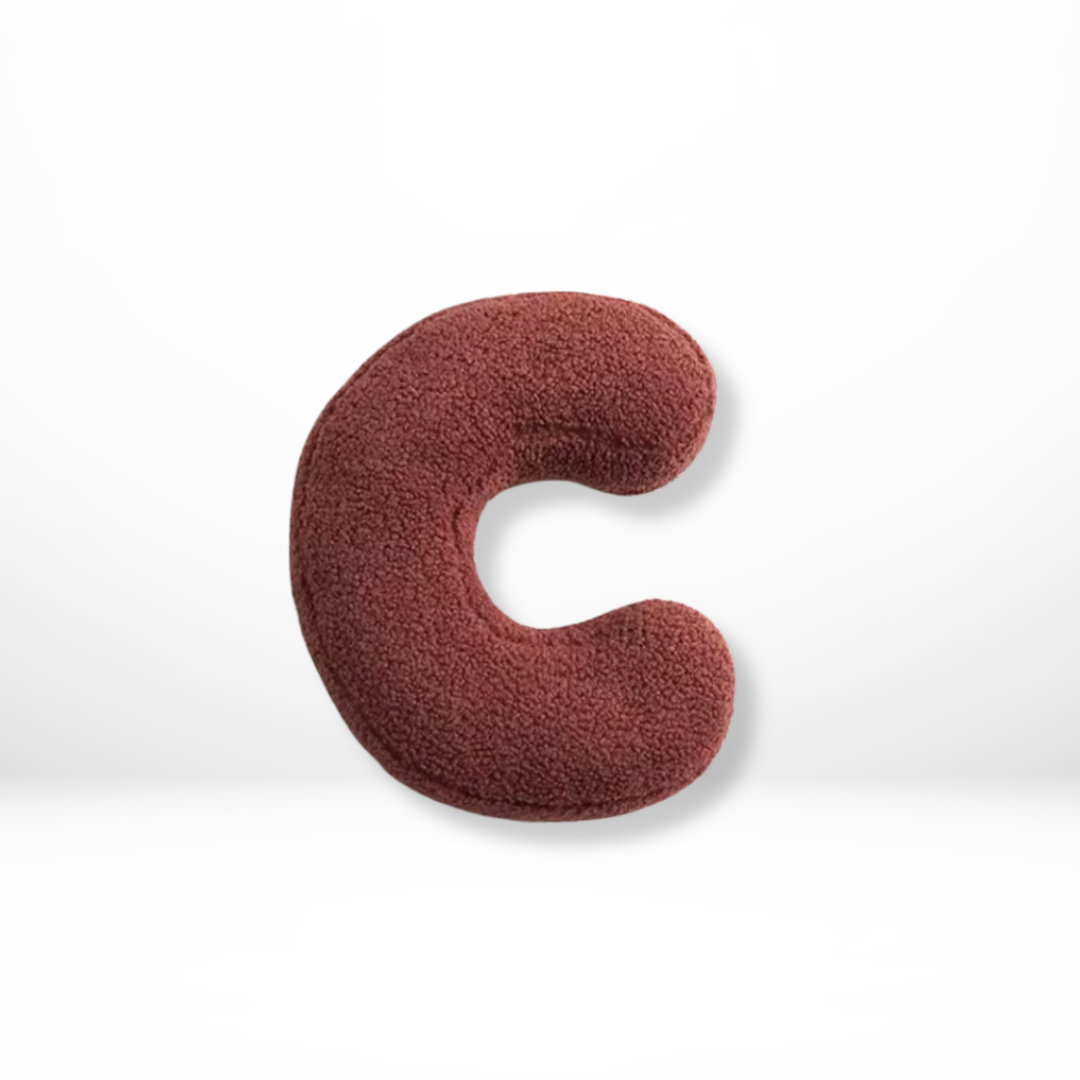 Personalized Velvet Decorative Cushion Cover - Soft Alphabet Pillow for Couch and Home Decor 6
