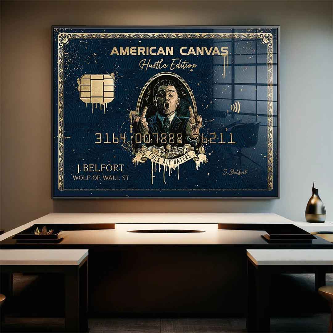 Premium Acrylic Glass Wall Art - Royal American Canvas Motif, Ready to Hang Large Framed Decor for Stunning Home Decoration 2