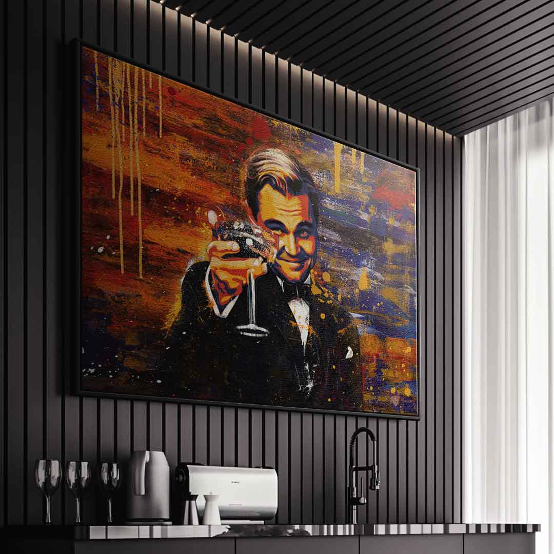 Premium Canvas Wall Art - Chapeau Motif, Ready to Hang, Handmade in Germany with Certificate of Authenticity 1