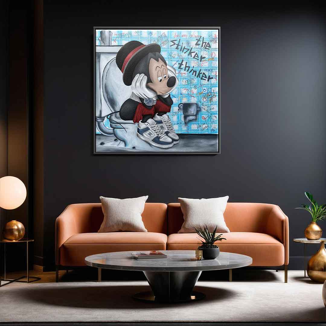 Premium Canvas Wall Art - The Stinker Thinker by Sabrina Seck, Ready to Hang, Handcrafted, UV-Resistant, Sustainable Materials 2