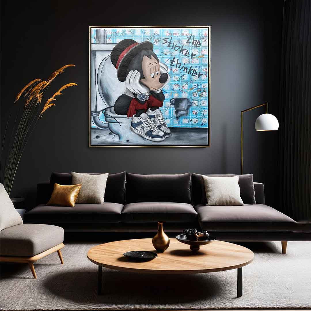 Premium Canvas Wall Art - The Stinker Thinker by Sabrina Seck, Ready to Hang, Handcrafted, UV-Resistant, Sustainable Materials 3