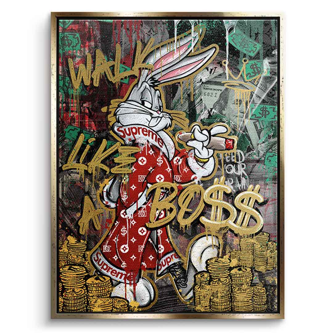 Premium Canvas Wall Art - Walk Like a Boss Motif - Limited Edition Eco-Friendly Canvas Prints 11
