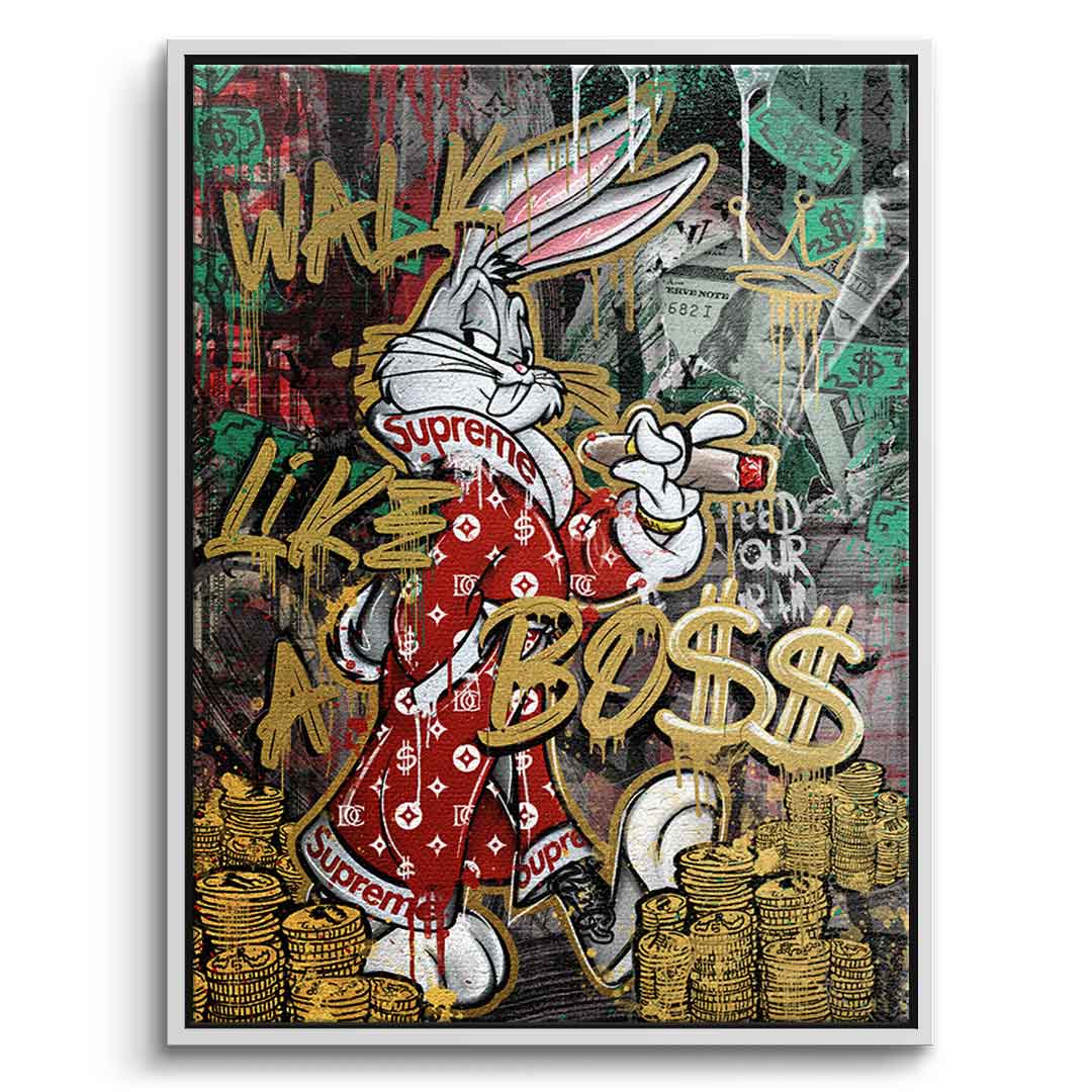 Premium Canvas Wall Art - Walk Like a Boss Motif - Limited Edition Eco-Friendly Canvas Prints 6