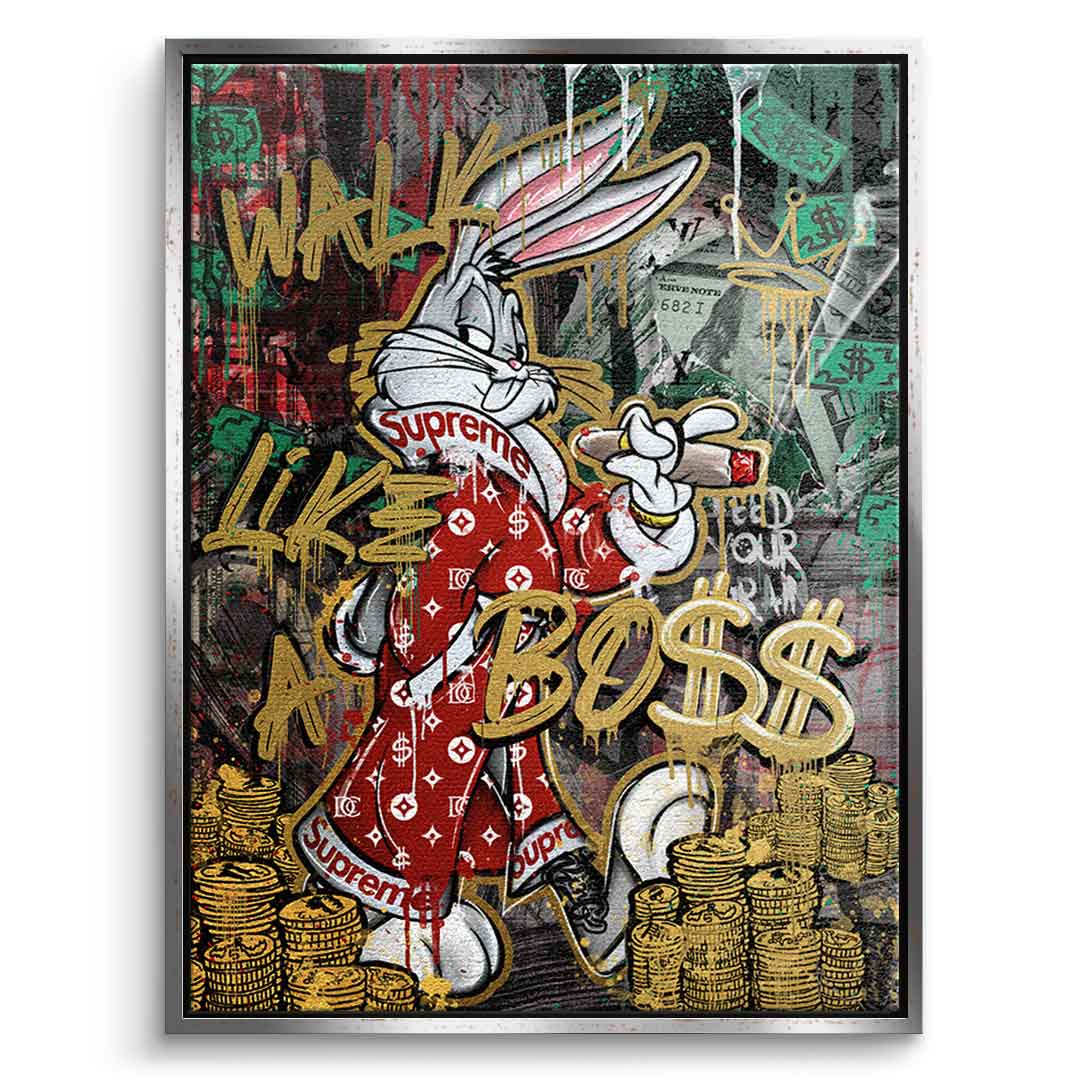 Premium Canvas Wall Art - Walk Like a Boss Motif - Limited Edition Eco-Friendly Canvas Prints 9