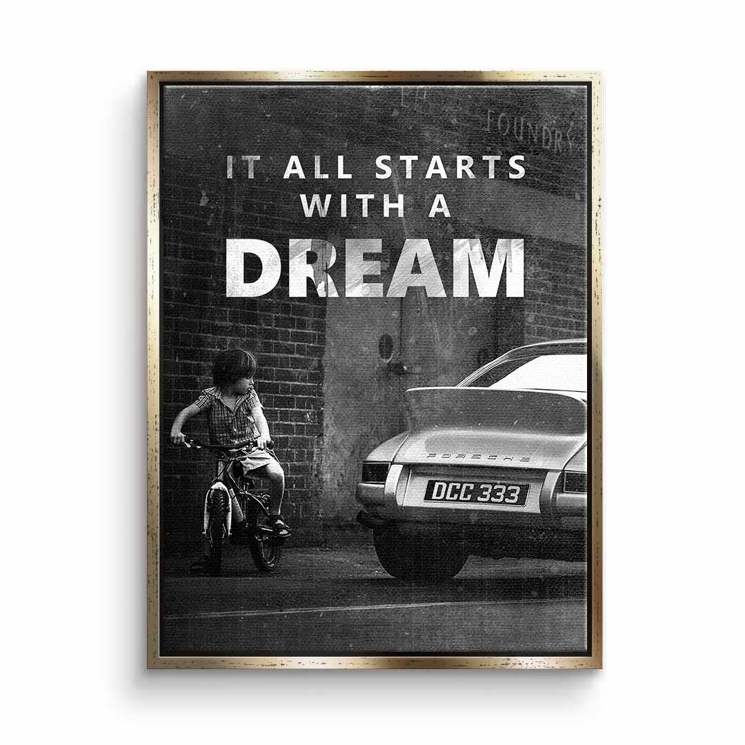 Premium Canvas Wall Art - 'It All Starts with a Dream' - Ready to Hang Eco-Friendly Canvas Print 10