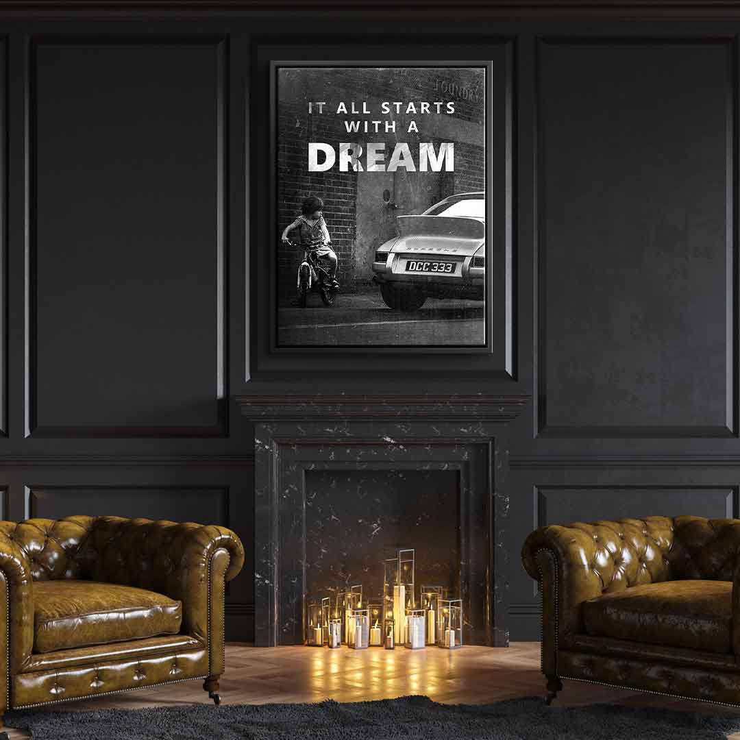 Premium Canvas Wall Art - 'It All Starts with a Dream' - Ready to Hang Eco-Friendly Canvas Print 4