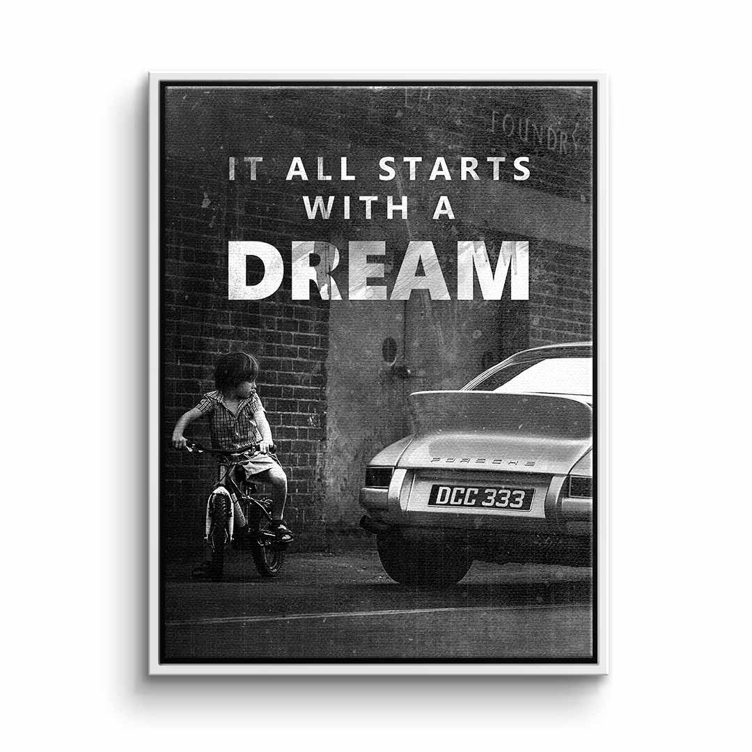 Premium Canvas Wall Art - 'It All Starts with a Dream' - Ready to Hang Eco-Friendly Canvas Print 8