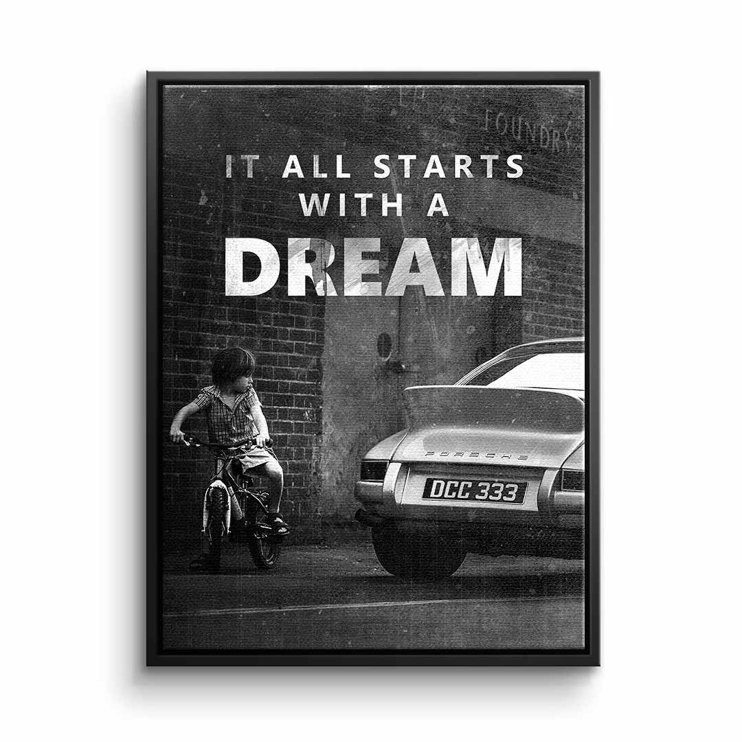 Premium Canvas Wall Art - 'It All Starts with a Dream' - Ready to Hang Eco-Friendly Canvas Print 9
