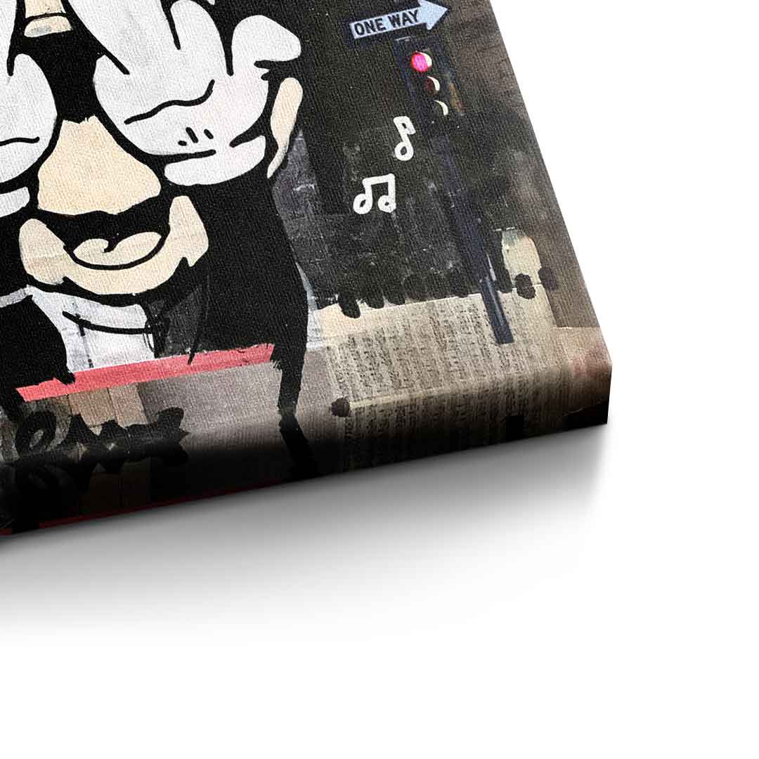 Premium Canvas Wall Art Less Hate by Stefan Bammert – Ready to Hang Artwork, UV-Resistant, Eco-Friendly Materials 5