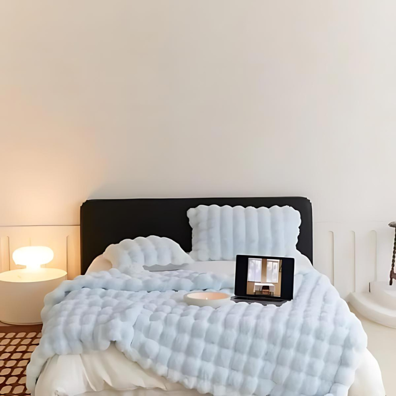 Premium Faux Fur Fleece Throw Blanket - Double-Sided Soft Comfort for Cozy Nights, Multiple Sizes and Colors Available 0