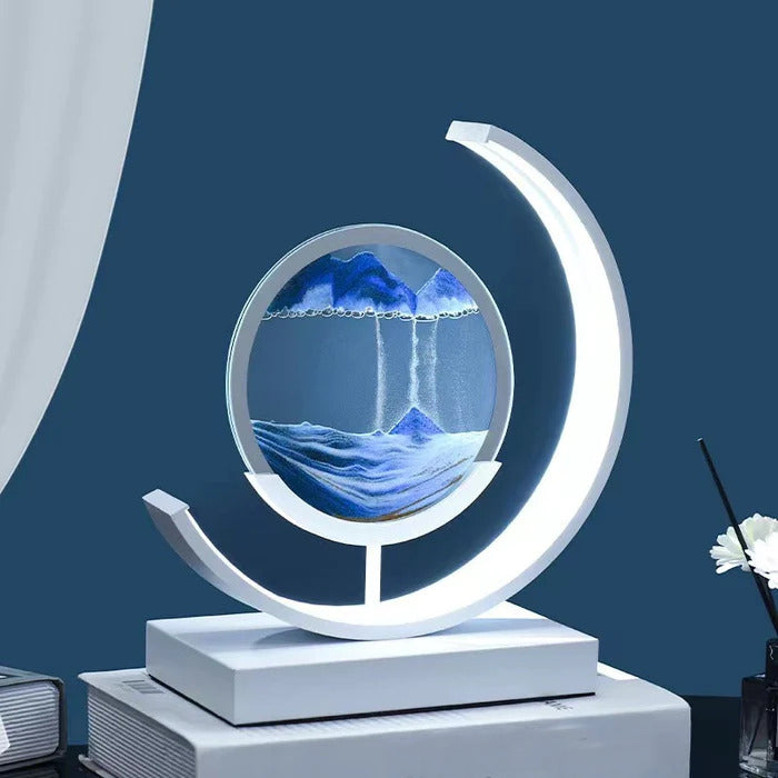 Quicksand Table Lamp with 3D Sand Art Design – Relaxing LED Bedside Lamp for Home and Office Decor 2