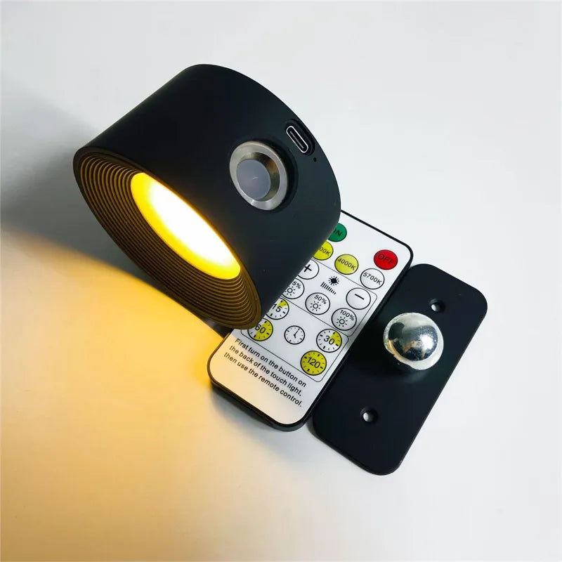 Rechargeable Dimmable Remote Control Wall Lamp