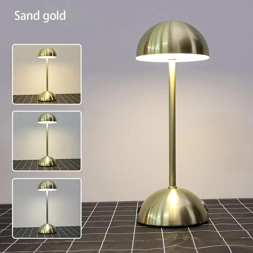 Rechargeable Dimmable Table Lamp with Touch Control and Chrome Finish – Portable Cordless LED Bedside or Desk Lamp 4