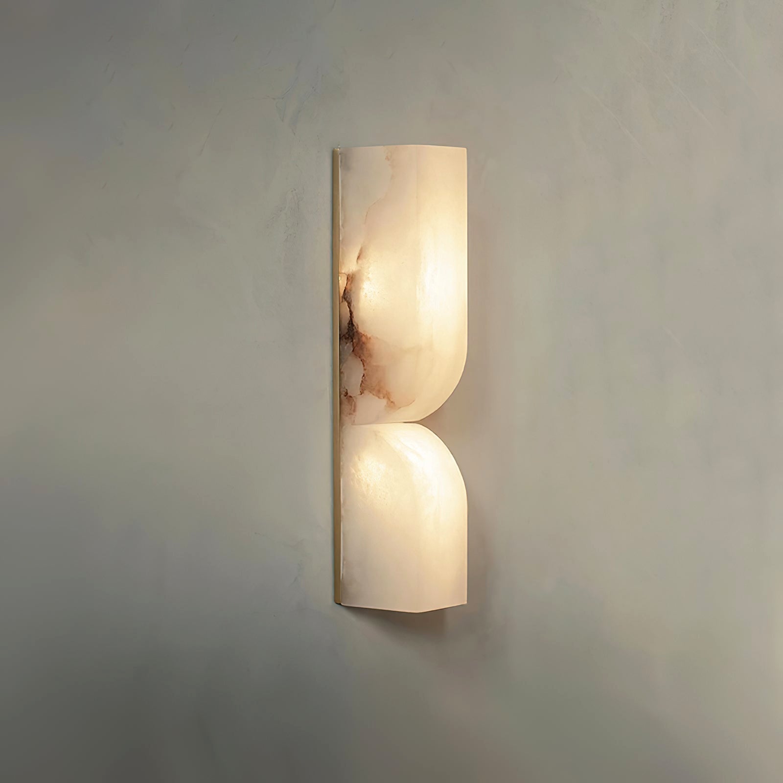 Rectangular Alabaster Wall Sconce with Integrated LED Lighting – Elegant Wall Lamp for Hallways and Living Rooms 9