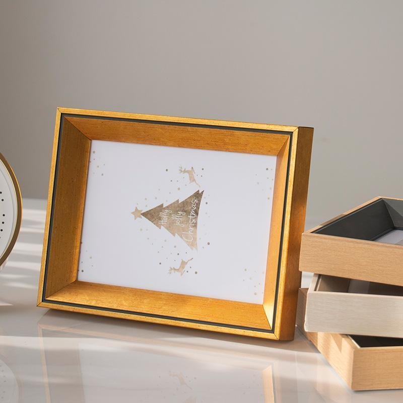 Rectangular Resin Picture Frame 10 x 15 cm in Yellow, Blue, and Beige – Modern Photo Frame for Home Decor 0