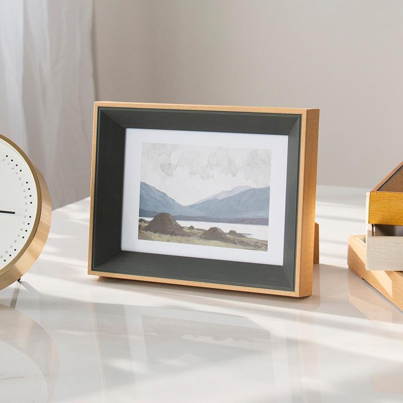 Rectangular Resin Picture Frame 10 x 15 cm in Yellow, Blue, and Beige – Modern Photo Frame for Home Decor 5