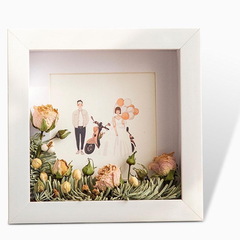 Rectangular Wood Picture Frame, 10 x 15 cm, Nut Brown and White – Wall Hanging and Tabletop Photo Frame for Modern Home Decor 2