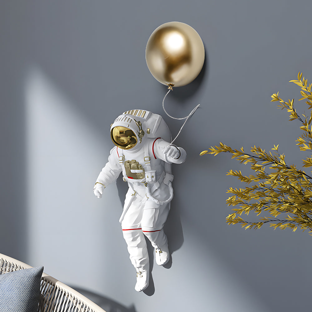 Resin Astronaut and Planet Wall Art Decor – Unique Space-Themed Wall Decor for Modern Home Aesthetic 2