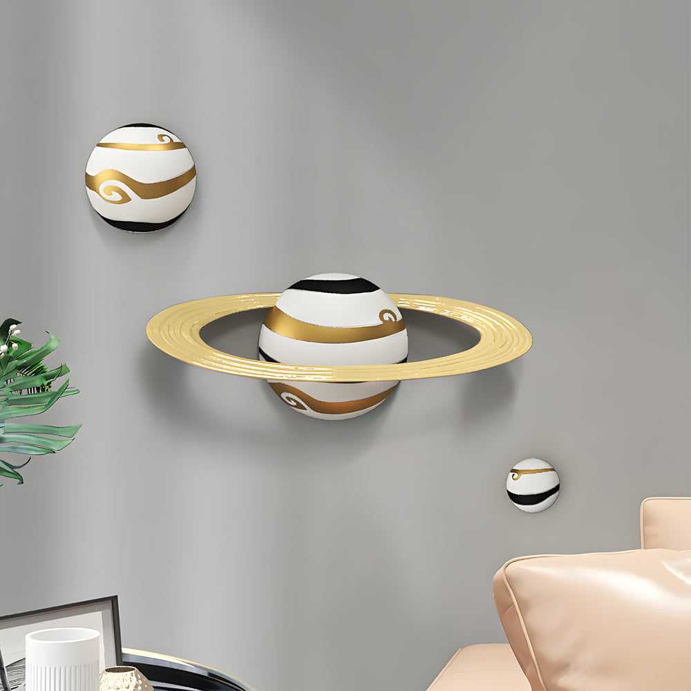 Resin Astronaut and Planet Wall Art Decor – Unique Space-Themed Wall Decor for Modern Home Aesthetic 3