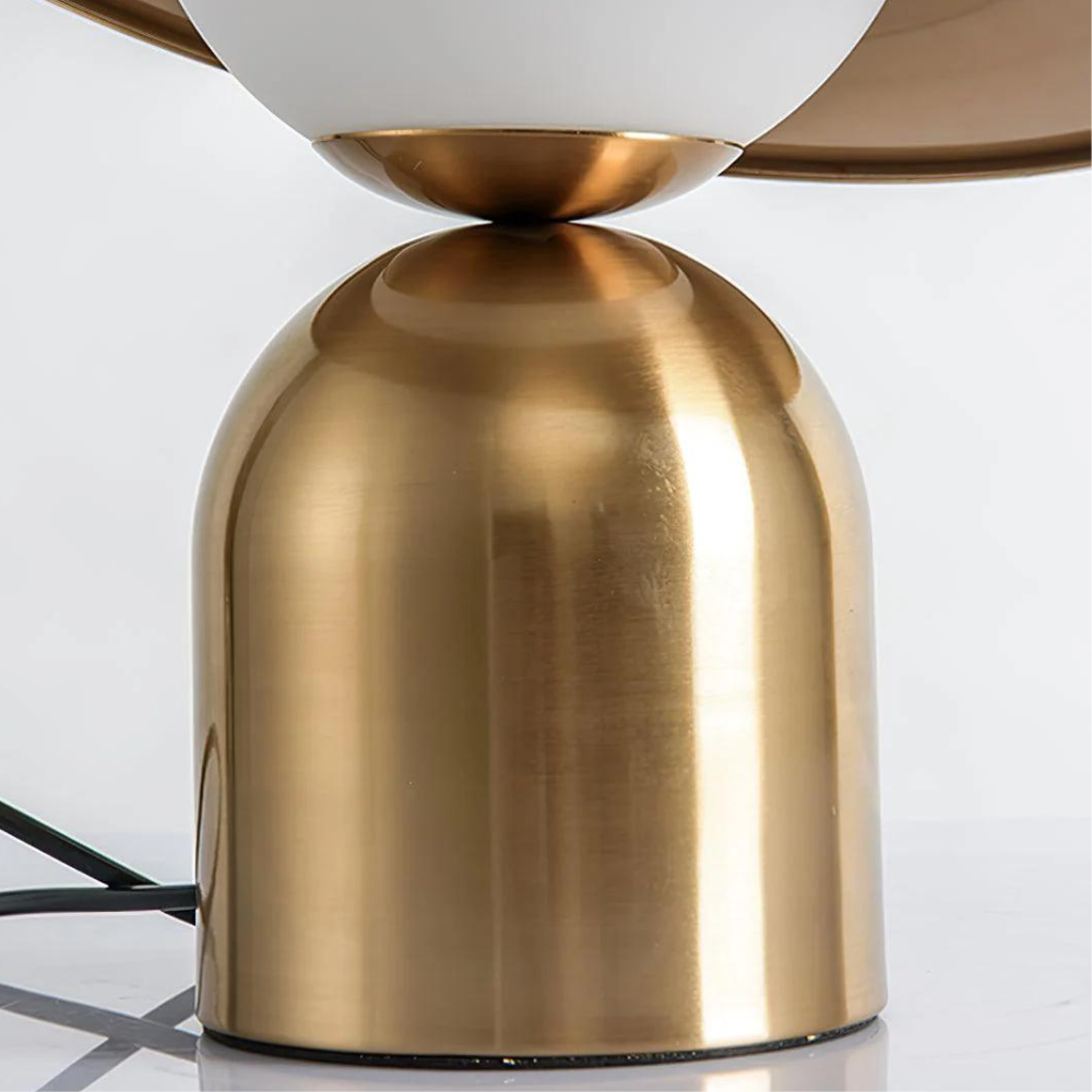 Retro-Inspired Table Lamp with Adjustable Brightness – Stylish Bedside or Desk Lamp for Living Room, Metal and Glass Construction 5