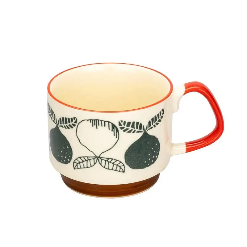 Retro Ceramic Coffee Mug Set – 300ml Capacity with Unique 1950s Patterns – Dishwasher and Microwave Safe 13
