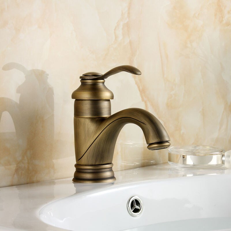 Round Lead-Free Brass Bathroom Faucet