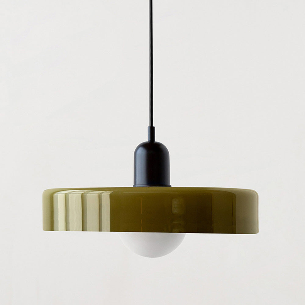 Bauhaus Glass Pendant Light – Colorful Design – Retro Ceiling Lamp
