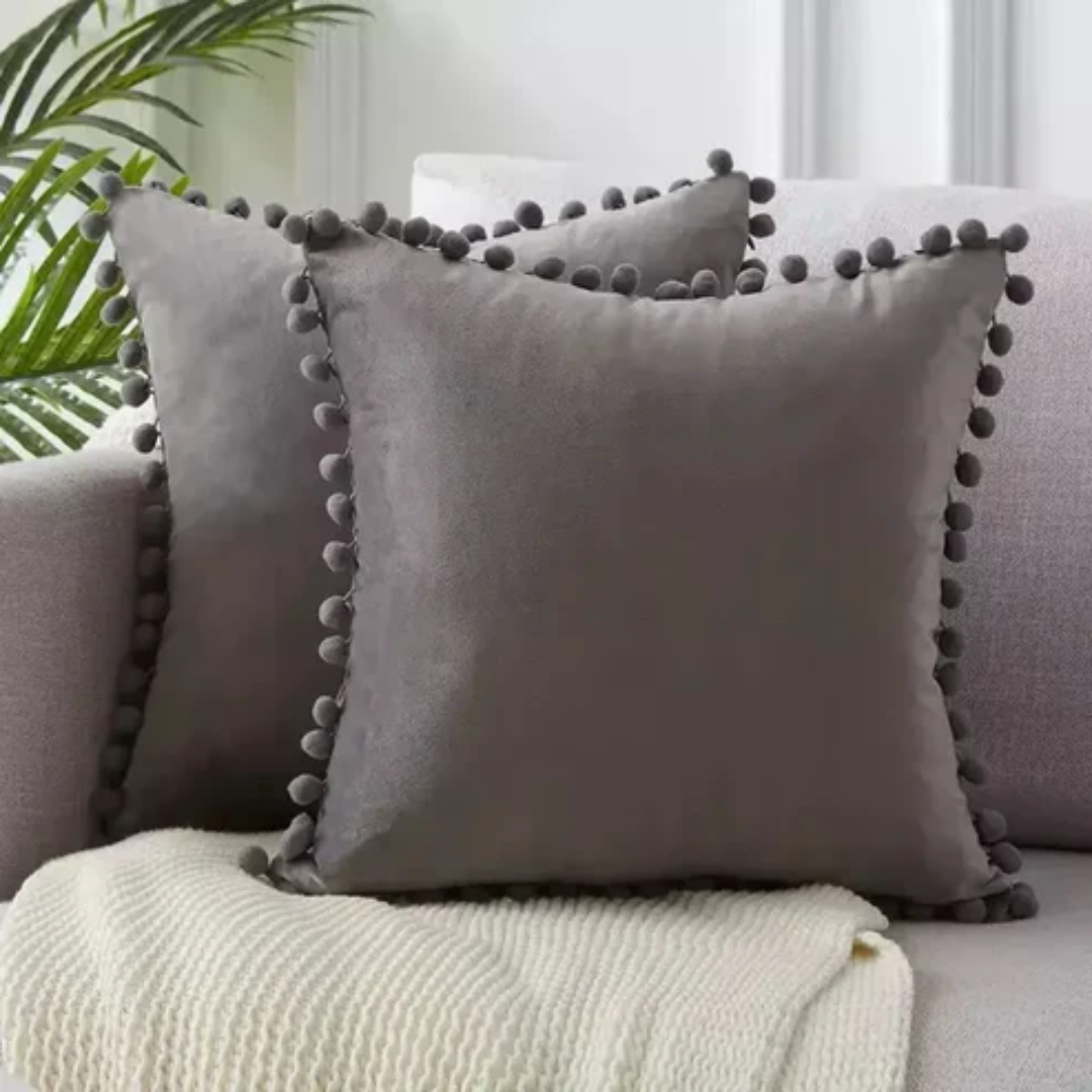 Scandinavian Decorative Cushion Cover β 45 x 45 cm Soft Polyester and Cotton Pillow